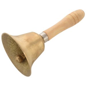 Chuông Lắc Cầm Tay Đồng Cán Gỗ